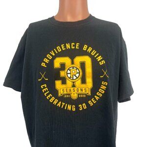 Providence Bruins T Shirt Mens Size XL AHL Game Give Away 30 Seasons Black